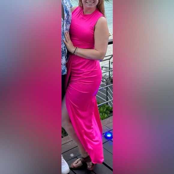 Zaful Vibrant Pink Skirt Set - Picture 1 of 5